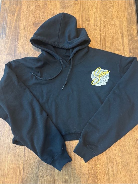Official Selena Merchandise Tops - Selena Cropped Hoodie Size M